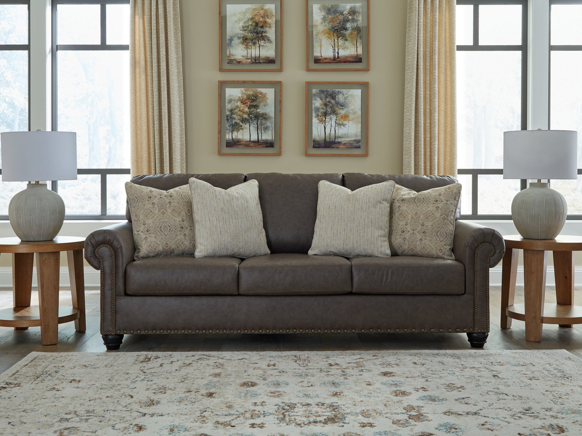 Myers Furniture Outlet - Ashley Furniture - Roxmere Living Room - Ottoman / Umber - 5550314