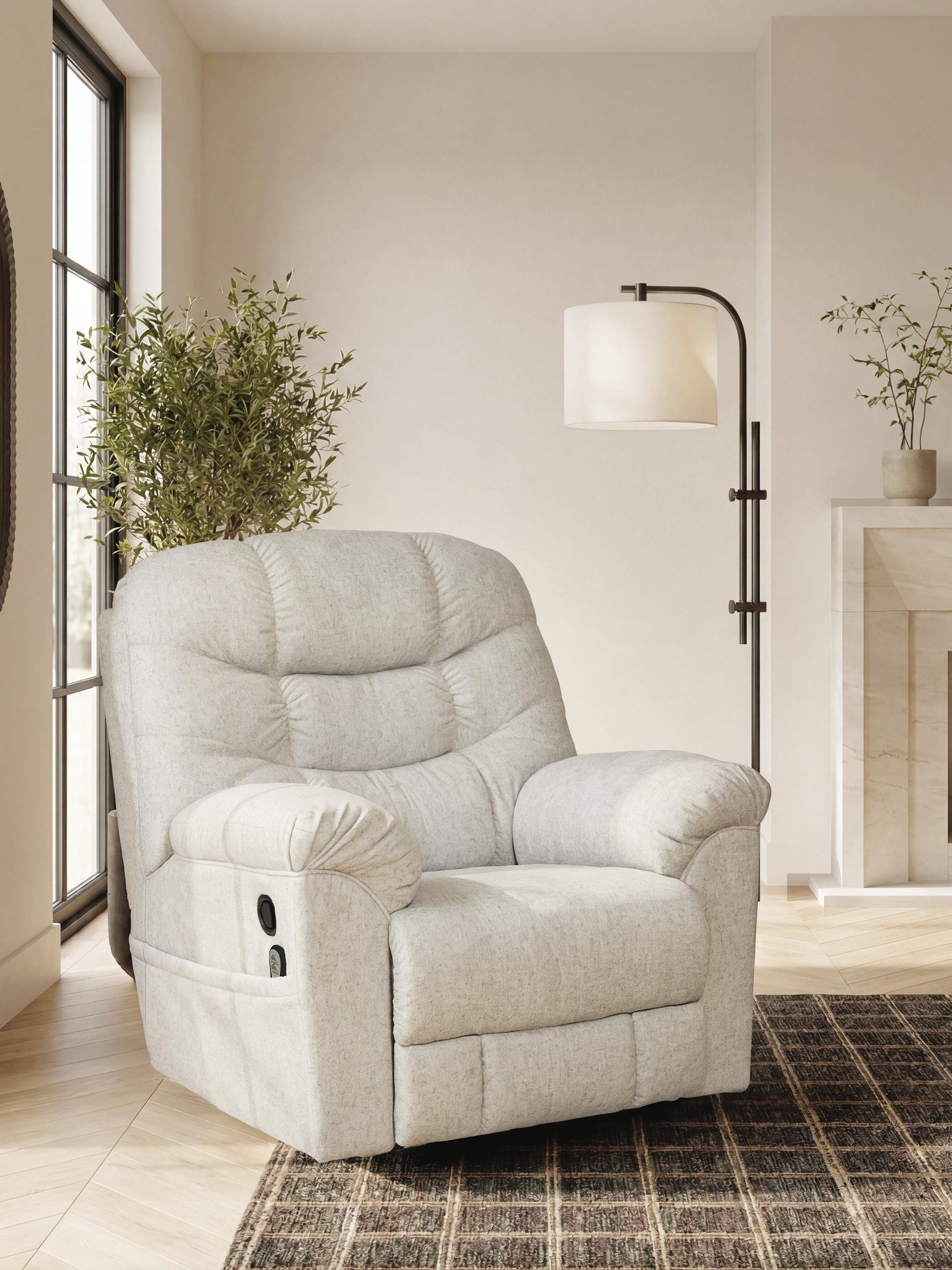 Myers Furniture Outlet - Ashley Furniture - Linenfield Living Room - Zero Wall Recliner - PC5570729