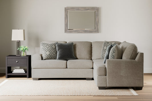Myers Furniture Outlet - Ashley Furniture - Bovarian Sectional - LAF 4-Piece Sectional / Stone - 56103S6