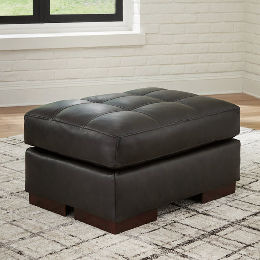 Myers Furniture Outlet - Ashley Furniture - Luigi Living Room - Ottoman / Thunder - 5650614