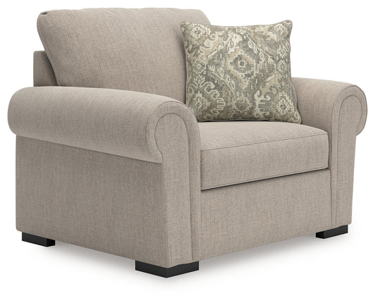 Myers Furniture Outlet - Ashley Furniture - Sararose Living Room - Chair and a Half / Heather - 5710223