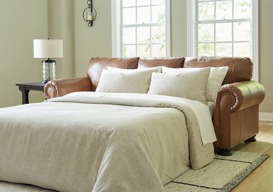 Myers Furniture Outlet - Ashley Furniture - Carianna Living Room - Queen Sofa Sleeper / Caramel - 5760439