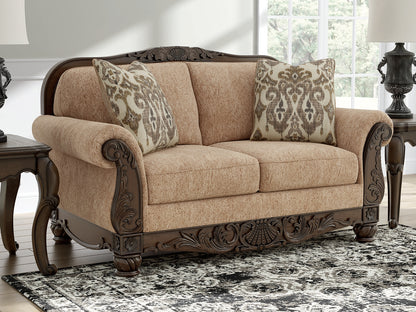 Myers Furniture Outlet - Ashley Furniture - Chelsworth Living Room - Loveseat / Golden - PC5790535