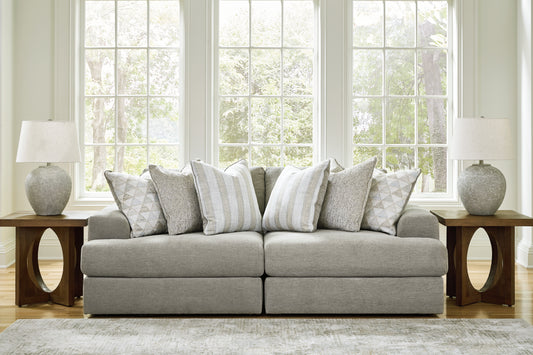 Myers Furniture Outlet - Ashley Furniture - Avaliyah Sectional - RAF 6-Piece Sectional with Chaise / Ash - 58103S12