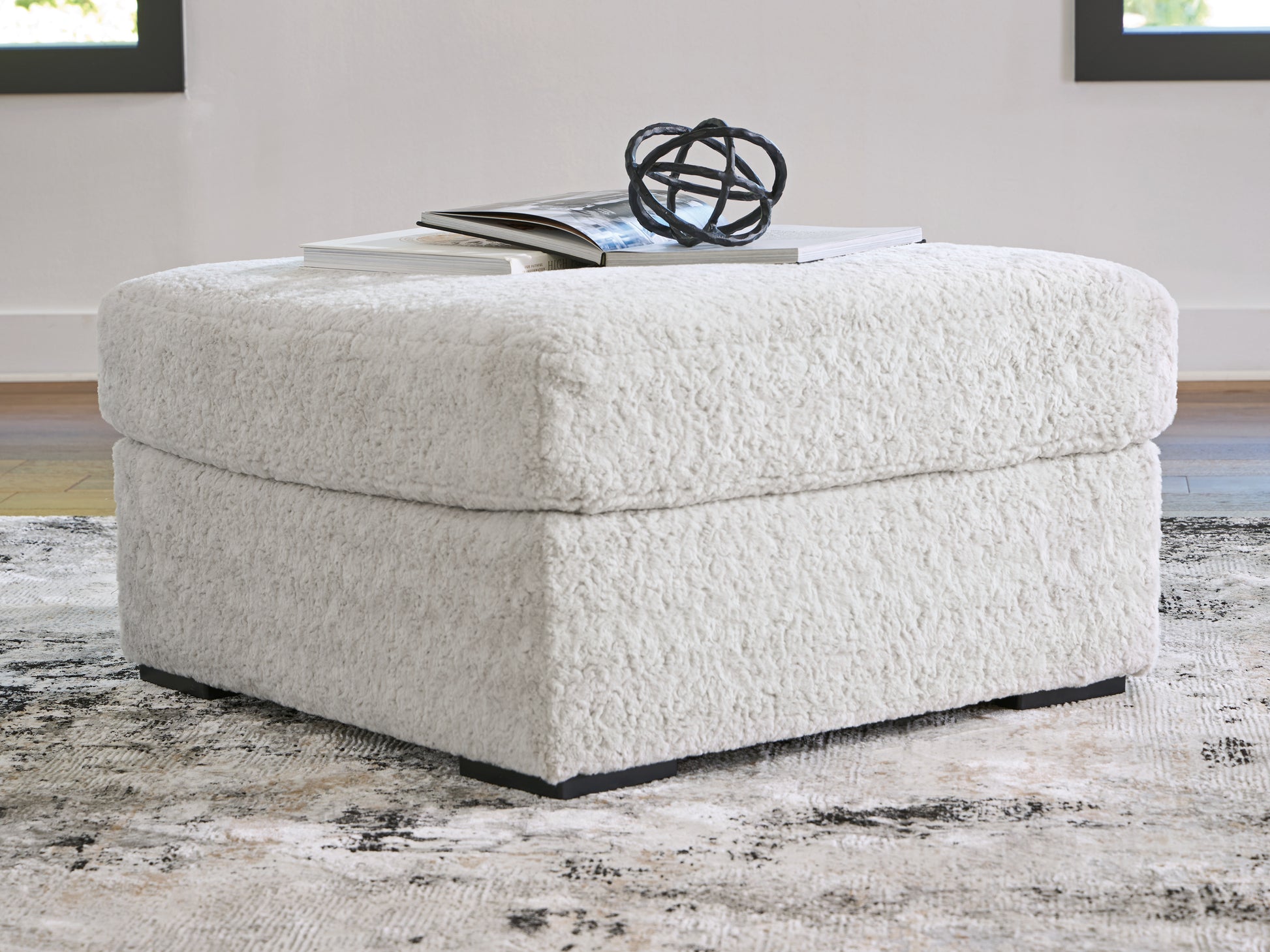 Myers Furniture Outlet - Ashley Furniture - Cuddle Plush Living Room - Oversized Accent Ottoman / Arctic - PC5910608