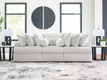 Myers Furniture Outlet - Ashley Furniture - Cuddle Plush Sectional - RAF 3-Piece Sectional / Arctic - PC59106S5