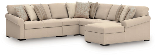 Myers Furniture Outlet - Ashley Furniture - LadyMae Sectional - RAF 2-Piece Sectional with Chaise / Twill - 59404S2