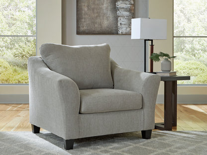 Myers Furniture Outlet - Ashley Furniture - Willarae Living Room - Chair and a Half / Taupe - 5980323