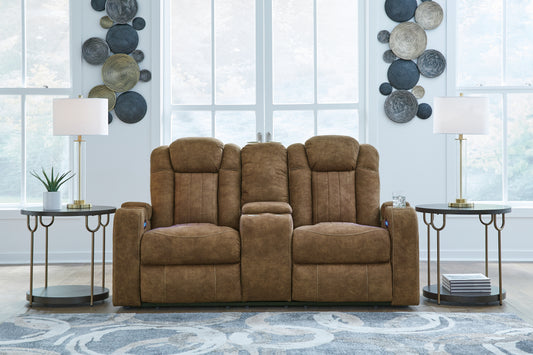 Myers Furniture Outlet - Ashley Furniture - Wolfridge Living Room - PWR Recliner/ADJ Headrest / Brindle - 6070313