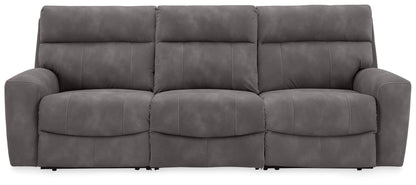 Myers Furniture Outlet - Ashley Furniture - Next-Gen DuraPella Sectional - 3-Piece Power Reclining Sectional / Slate - 61003S9