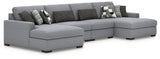 RAF 4-Piece Sectional with Double Chaise