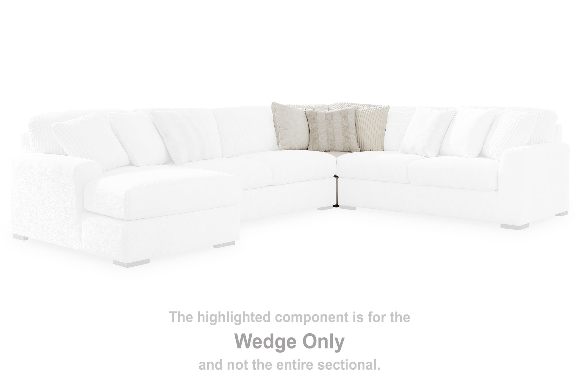 Myers Furniture Outlet - Ashley Furniture - Chessington Sectional - Wedge / Ivory - 6190477