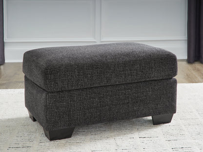 Myers Furniture Outlet - Ashley Furniture - Loreo Living Room - Ottoman / Ebony - 6310114