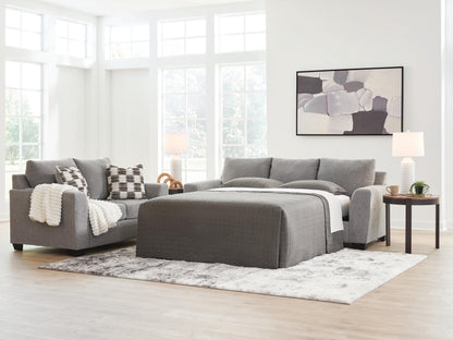 Myers Furniture Outlet - Ashley Furniture - Loreo Living Room - Queen Sofa Sleeper / Flint - 6310339