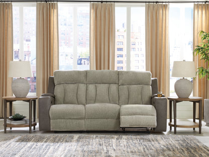 Myers Furniture Outlet - Ashley Furniture - WhipLash Living Room - PWR REC Sofa with ADJ Headrest / Sisal - PC6320415