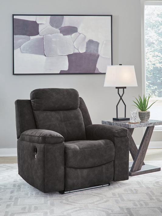 Myers Furniture Outlet - Ashley Furniture - Brysonview Living Room - Zero Wall Recliner / Charcoal - 6360529