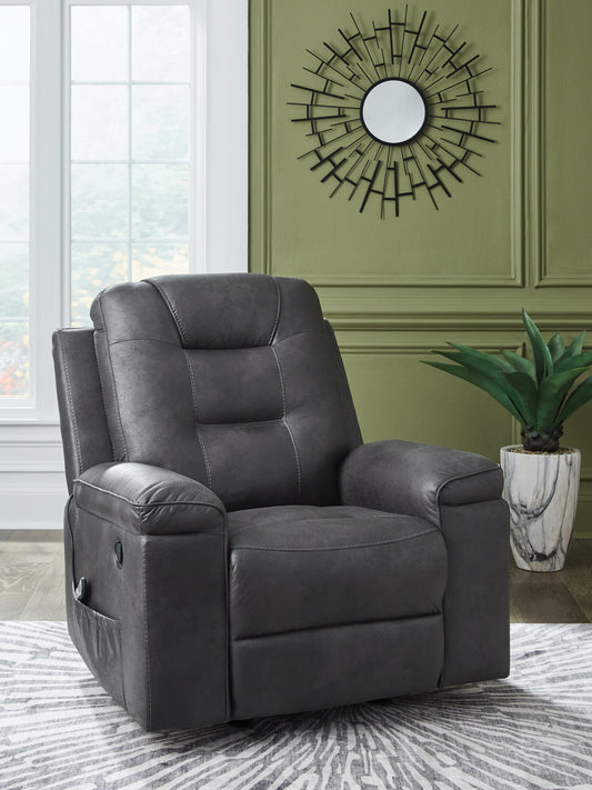 Myers Furniture Outlet - Ashley Furniture - Stockworth Living Room - Rocker Recliner / Granite - PC6560525