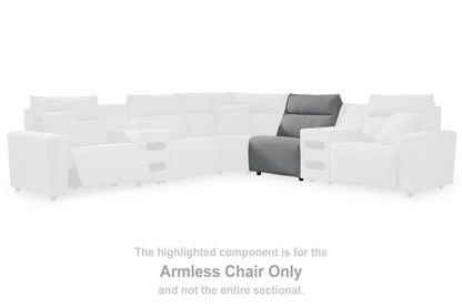 Myers Furniture Outlet - Ashley Furniture - ModMax II Sectional - Armless Chair / Salt and Pepper - 6590646