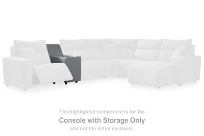 Myers Furniture Outlet - Ashley Furniture - ModMax II Sectional - Console / Salt and Pepper - 6590657