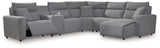 6-Piece Power Reclining Sectional with Chaise