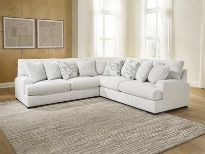 Myers Furniture Outlet - Ashley Furniture - Misty-Lakes Sectional - 3-Piece Sectional / Chalk - PC66906S4