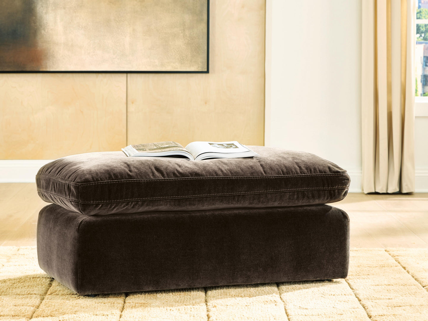 Myers Furniture Outlet - Ashley Furniture - Maxton Heights Living Room - Ottoman / Bittersweet - 6780714