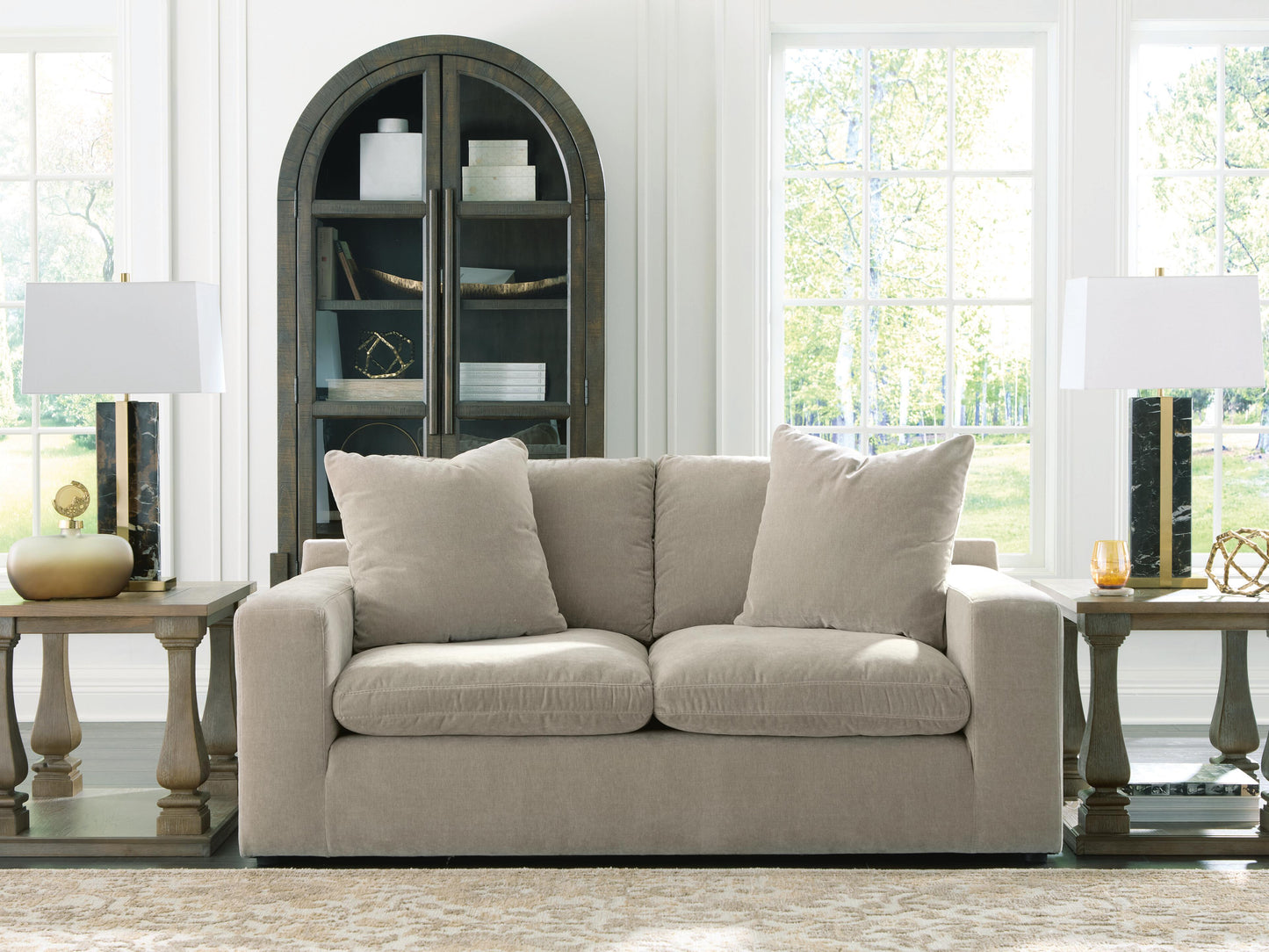Myers Furniture Outlet - Ashley Furniture - Maxton Heights Living Room - Loveseat / Pebble - 6780835