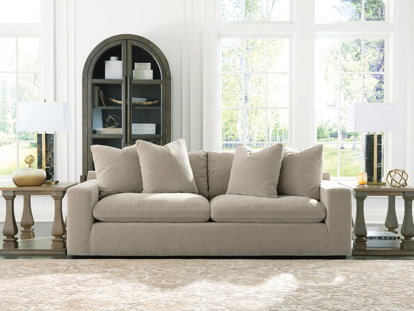 Myers Furniture Outlet - Ashley Furniture - Maxton Heights Living Room - Sofa / Pebble - 6780838