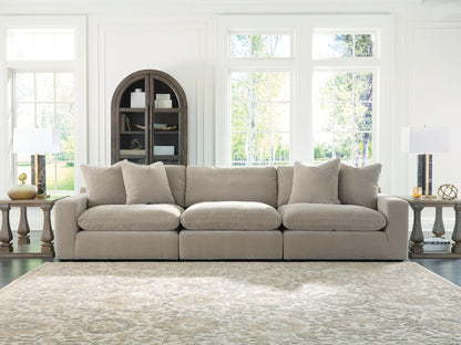 Myers Furniture Outlet - Ashley Furniture - Maxton Heights Sectional - RAF 3-Piece Sectional Sofa / Pebble - 67808S2