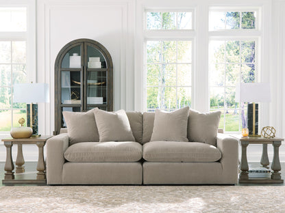 Myers Furniture Outlet - Ashley Furniture - Maxton Heights Sectional - RAF 2-Piece Sectional Sofa / Pebble - 67808S1