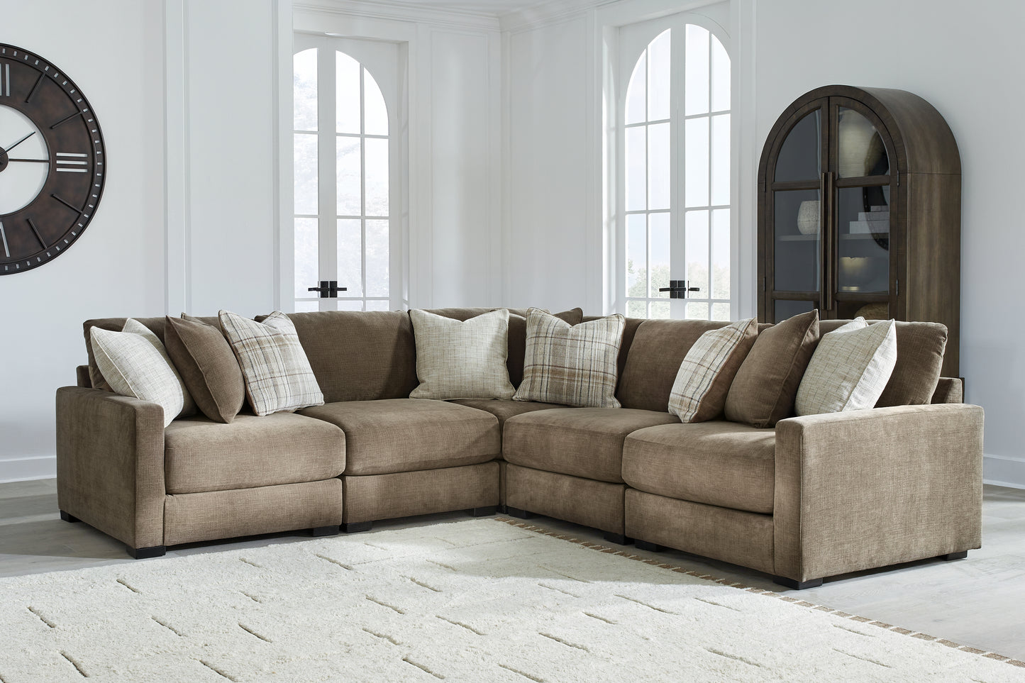 Myers Furniture Outlet - Ashley Furniture - Camellia-Court Sectional - 5-Piece Sectional / Coffee - 68207S17