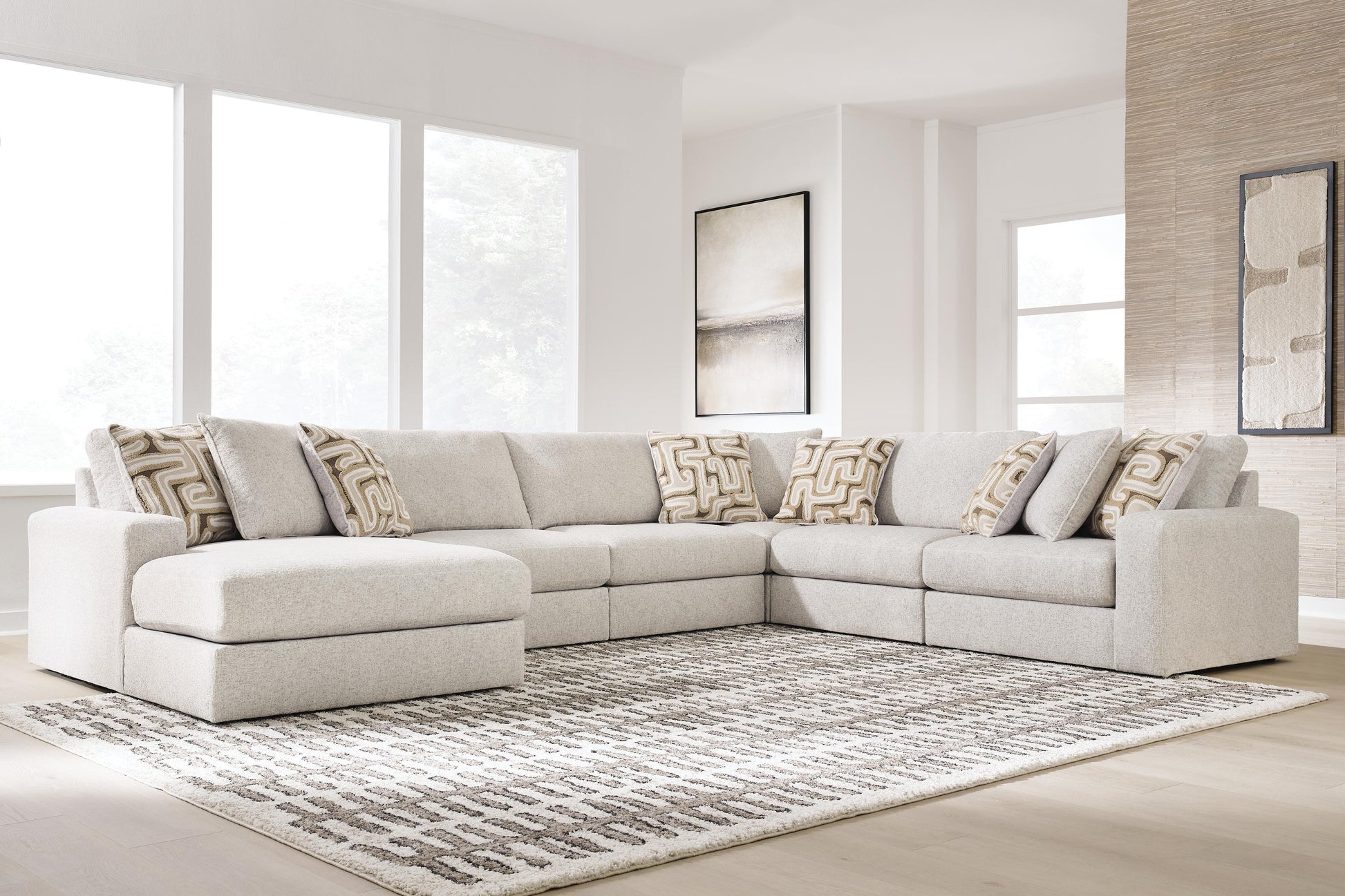Myers Furniture Outlet - Ashley Furniture - Kestrie 6-Piece Sectional with Chaise - 6-Piece Sectional with Chaise - PC68706S14