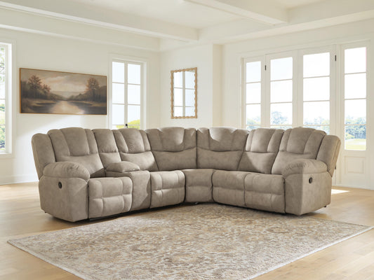 Myers Furniture Outlet - Ashley Furniture - Pearce-Pike Sectional - 3-Piece Reclining Sectional with Console - PC69205S1