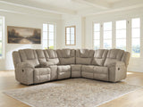 3-Piece Reclining Sectional with Console