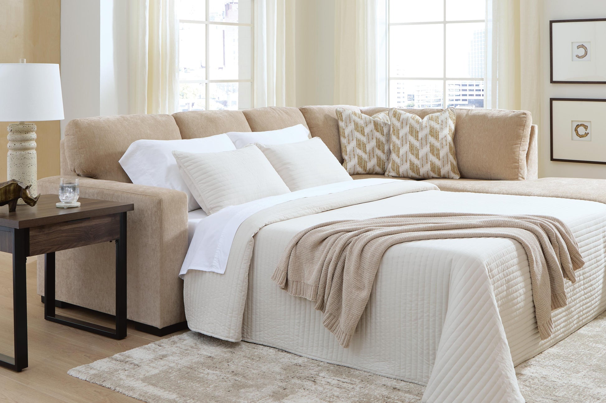 Myers Furniture Outlet - Ashley Furniture - Bridgepoint 2-Piece Sleeper Sectional with Chaise - 2-Piece Sleeper Sectional with Chaise - PC69507S5