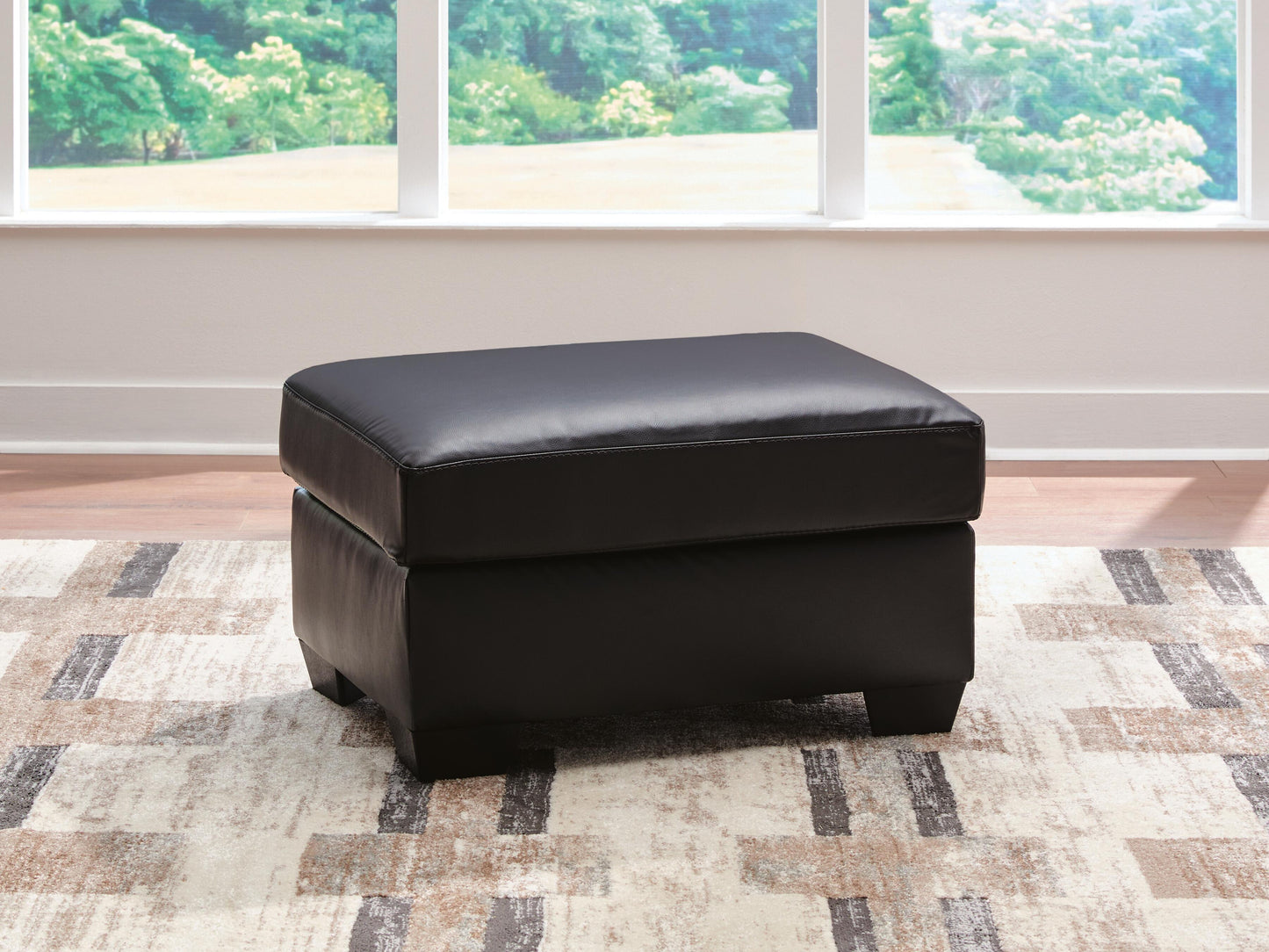 Myers Furniture Outlet - Ashley Furniture - Glennbre Living Room - Ottoman / Midnight - PC6980414