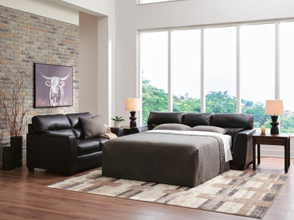 Myers Furniture Outlet - Ashley Furniture - Glennbre Living Room - Queen Sofa Sleeper / Midnight - PC6980439