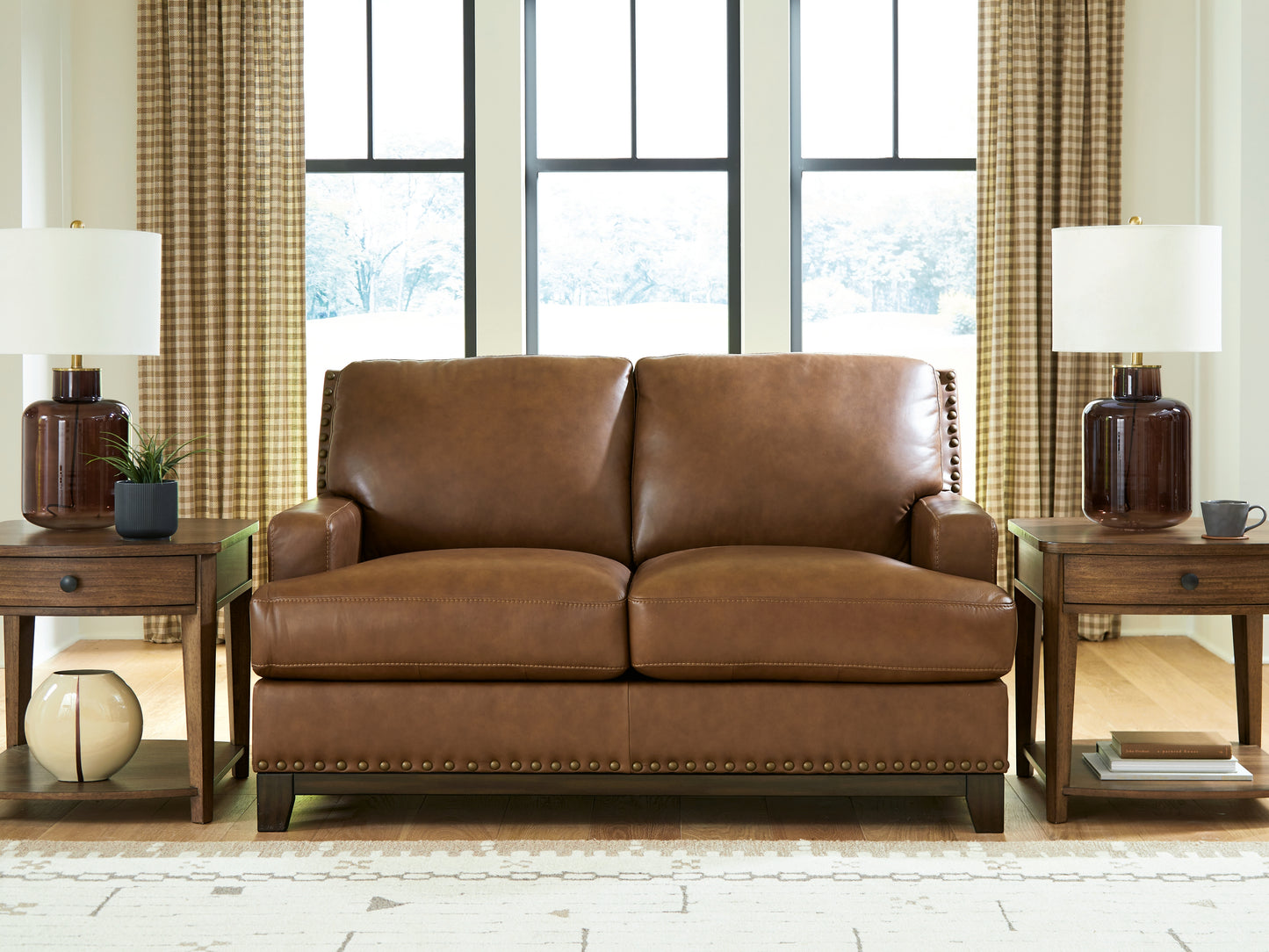 Myers Furniture Outlet - Ashley Furniture - Saonara Living Room - Loveseat / Amber - PC7310935