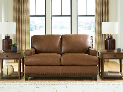 Myers Furniture Outlet - Ashley Furniture - Saonara Living Room - Loveseat / Amber - PC7310935