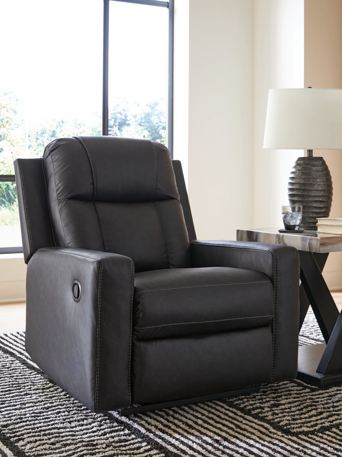 Myers Furniture Outlet - Ashley Furniture - Mackmenville Living Room - Zero Wall Recliner / Carbon - 7471329