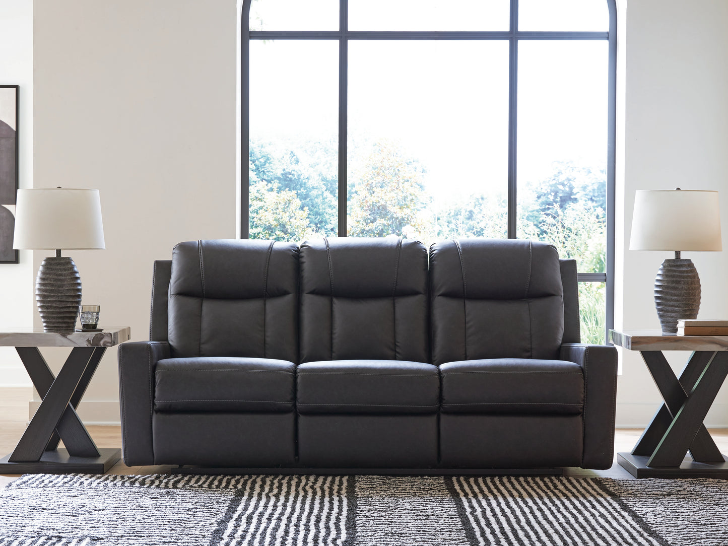 Myers Furniture Outlet - Ashley Furniture - Mackmenville Living Room - Reclining Sofa / Carbon - 7471388