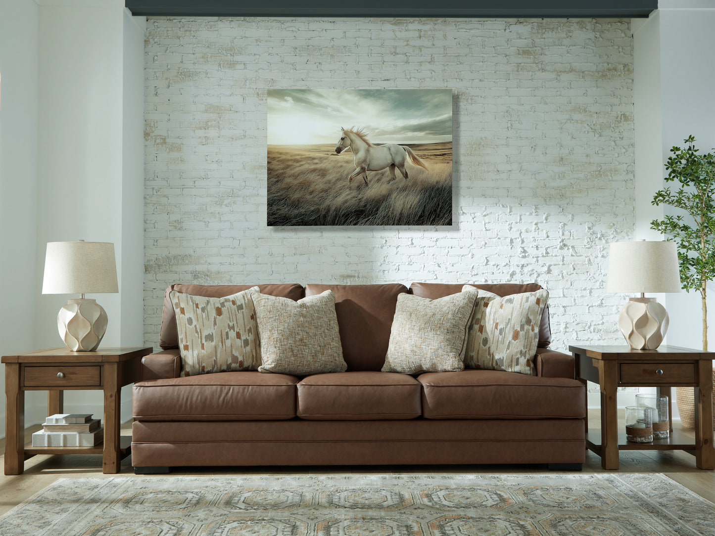 Myers Furniture Outlet - Ashley Furniture - VillaCourt Living Room - Sofa / Caramel - 7490938