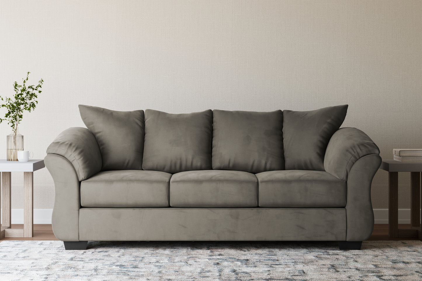 Myers Furniture Outlet - Ashley Furniture - Darcy Living Room - Sofa / Cobblestone - 7500538