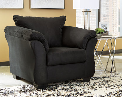 Myers Furniture Outlet - Ashley Furniture - Darcy Living Room - Chair / Black - 7500820