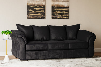 Myers Furniture Outlet - Ashley Furniture - Darcy Living Room - Sofa / Black - 7500838