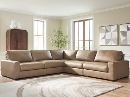 Myers Furniture Outlet - Ashley Furniture - Veronella Sectional - RAF 5-Piece Sectional / Sahara - 76106S17