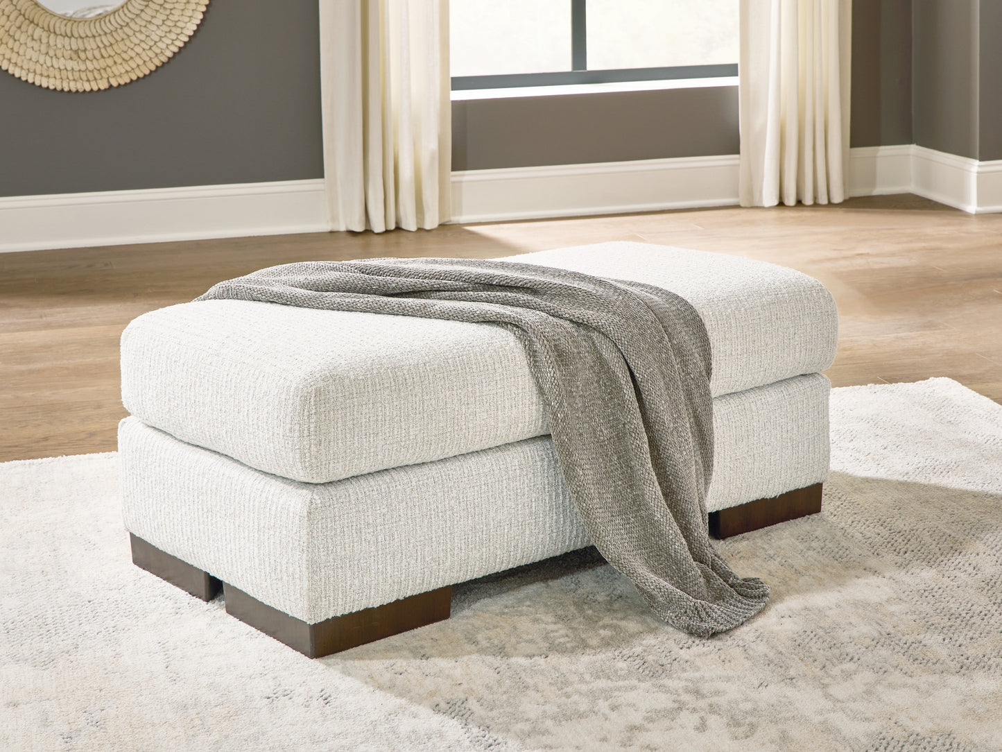 Myers Furniture Outlet - Ashley Furniture - Hartside Living Room - Ottoman / Frosted - 8010414