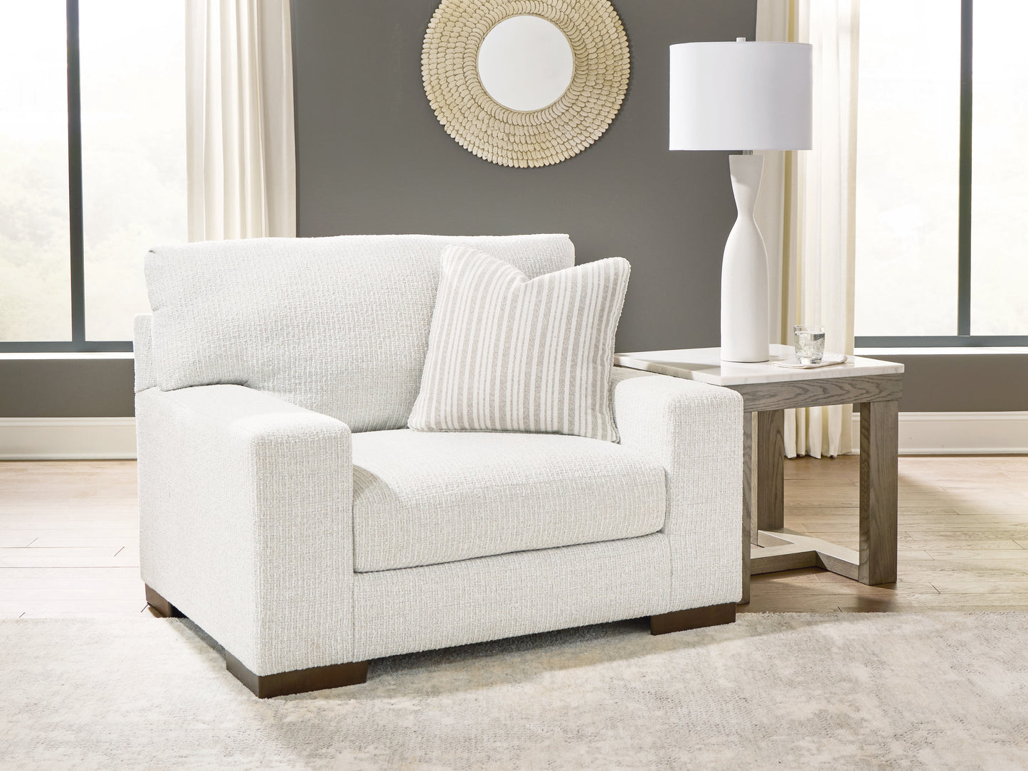 Myers Furniture Outlet - Ashley Furniture - Hartside Living Room - Chair and a Half / Frosted - 8010423