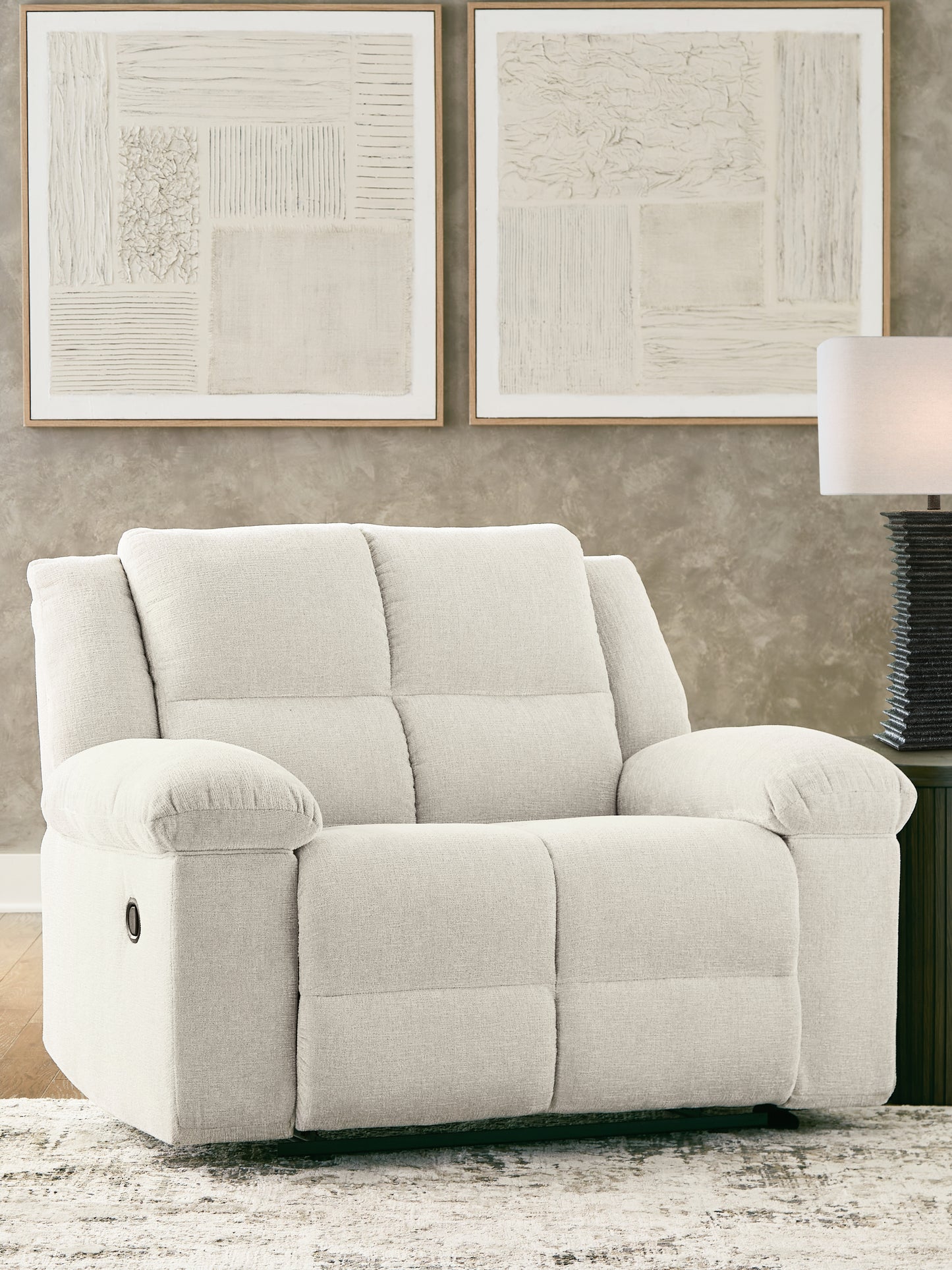 Myers Furniture Outlet - Ashley Furniture - Orlen Living Room - Zero Wall Wide Seat Recliner / Winter - 8160252