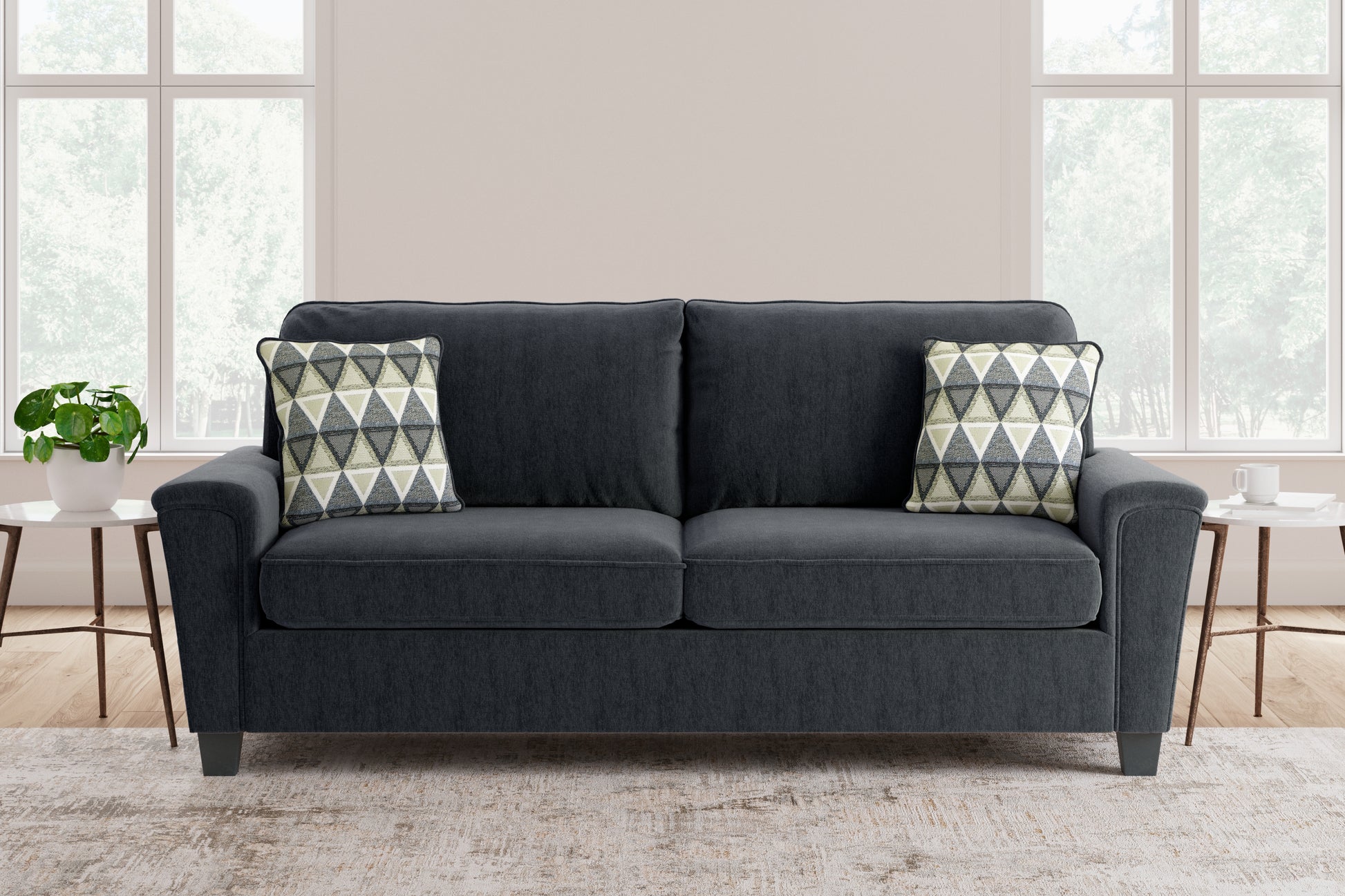 Myers Furniture Outlet - Ashley Furniture - Abinger Living Room - Queen Sofa Sleeper / Smoke - 8390539